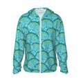 thumbnail image 1 of Balery Beautiful Seashells Men's Women's UPF 50+ Sun Protection Lightweight Hoodie Performance Long Sleeve Shirt for Fishing Running-Medium, 1 of 9