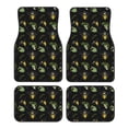 thumbnail image 1 of Balery Bee Floral Pattern 4-Piece Floor Mats, Heavy-Duty Rubber Liners, Anti-Slip Design, All-Season Automotive Protection, Vehicles, Cars, Trucks, and SUVs, 1 of 1