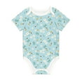 thumbnail image 1 of Balery Bee Flower Pattern Baby Climbing Clothes Infant Bodysuit Cute Infant Bodysuit Baby Romper-12 Months, 1 of 7