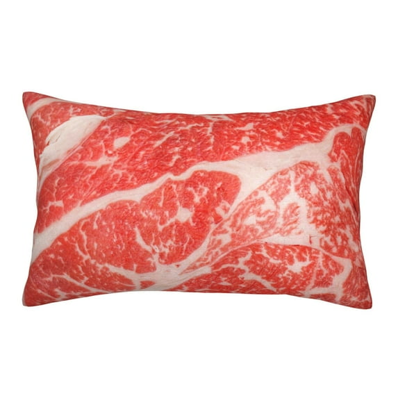 Balery Beef Steaks Bedding Queen Pillow Cases - Envelope Closure - Soft Brushed Microfiber Fabric - Shrinkage and Fade Resistant Pillow Cases-14"x20"