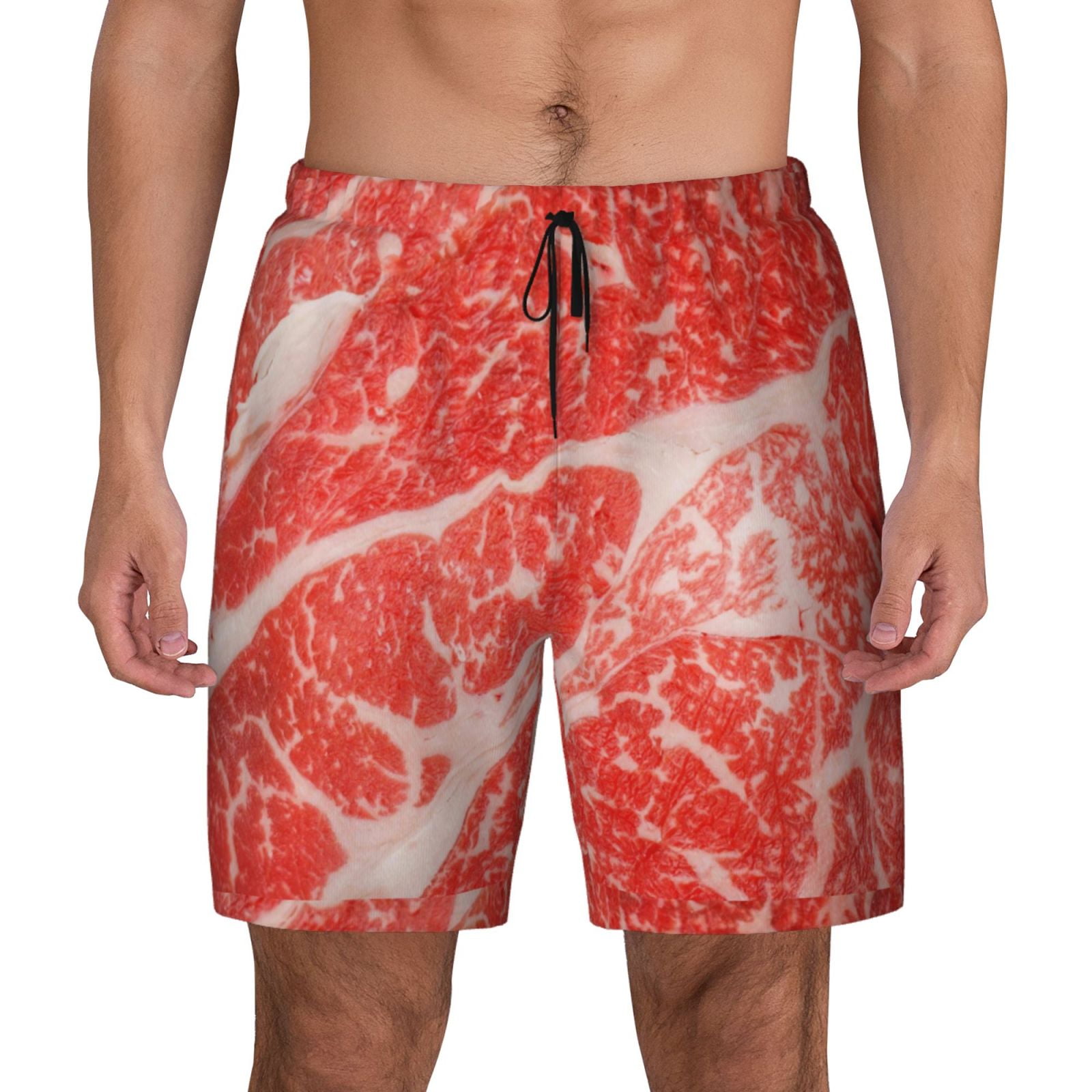 Balery Beef Steaks Mens Swim Trunks Swim Shorts for Men Quick Dry ...