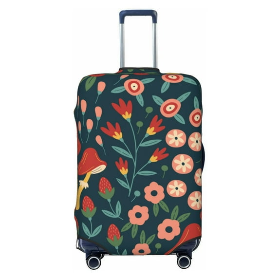 Balery Berries And Flowers Luggage Cover Protector, Scratch And Dirt Resistant, Fits 18-32 Inch Luggage - Large