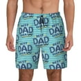 thumbnail image 1 of Balery Best Dad Ever Mens Swim Trunks Swim Shorts for Men Quick Dry Inseam Beach Shorts with Compression Liner Pocket-XX-Large, 1 of 9