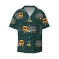 thumbnail image 1 of Balery Big Machine Men's Casual Button Down Shirt Short Sleeve Textured Summer Cuban Beach Shirts-Small, 1 of 7