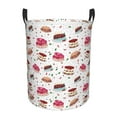 thumbnail image 1 of Balery Birthday Cake Round Laundry Basket with Handles Waterproof Freestanding Laundry Hamper for Clothes Toys in the Dorm and Family-Medium, 1 of 8