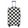 thumbnail image 1 of Balery Black And White Checkerboard Luggage Cover Protector, Scratch And Dirt Resistant, Fits 18-32 Inch Luggage - Small, 1 of 9
