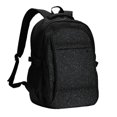 thumbnail image 1 of Balery Black Glitter Print USB Charging Backpack for Men and Women - Water-Resistant, Anti-Theft Laptop Backpack with USB Port for Travel, Work, School, and College, 1 of 7