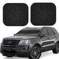 thumbnail image 1 of Balery Black Glitter Sun Shield 2 Pack For Car Front Windows Foldable Sun Visor Protector Blocks Max Uv Rays And Keeps Your Vehicle Cool For Most Sedans Suv Truck, 1 of 7