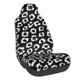 thumbnail image 1 of Balery Black Leopard Pattern Car Seat Cover - Soft & Breathable Front Premium Covers with Non-Slip Protector Fits Most Automotive, Vans, SUVs, Trucks - 1 Unit, 1 of 5