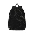 thumbnail image 1 of Balery Black Marble Texture Abstract Vintage Canvas Backpack for Men and Women - Large Capacity, Durable Travel Laptop Bag for School, Work, Hiking, and Outdoor Activities, 1 of 7
