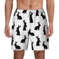 thumbnail image 1 of Balery Black Rabbit Mens Swim Trunks Swim Shorts for Men Quick Dry Inseam Beach Shorts with Compression Liner Pocket-3X-Large, 1 of 9