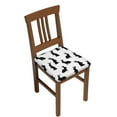thumbnail image 1 of Balery Black Rabbit Stretch Couch Cushion Covers, Individual Sofa Cushion Covers, Soft Chair Sofa Seat Cushion Slipcover with Elastic Bottom Milk Silk-16.9in, 1 of 9