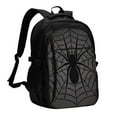 thumbnail image 1 of Balery Black Spider On Web 1 Print USB Charging Backpack for Men and Women - Water-Resistant, Anti-Theft Laptop Backpack with USB Port for Travel, Work, School, and College, 1 of 7