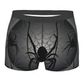 thumbnail image 1 of Balery Black Spiders Men's Boxer Briefs, Soft and Breathable Cotton Underwear with nylon Waistband-Small, 1 of 9