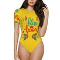 thumbnail image 1 of Balery Bless This Home Women's Short Sleevee Crew Neck Bodysuit Tops Short Sleeve Tops Basic-XX-Large, 1 of 9