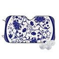 Balery Blue And White Porcelain Pattern Windshield Sun Shade, Car Front ...