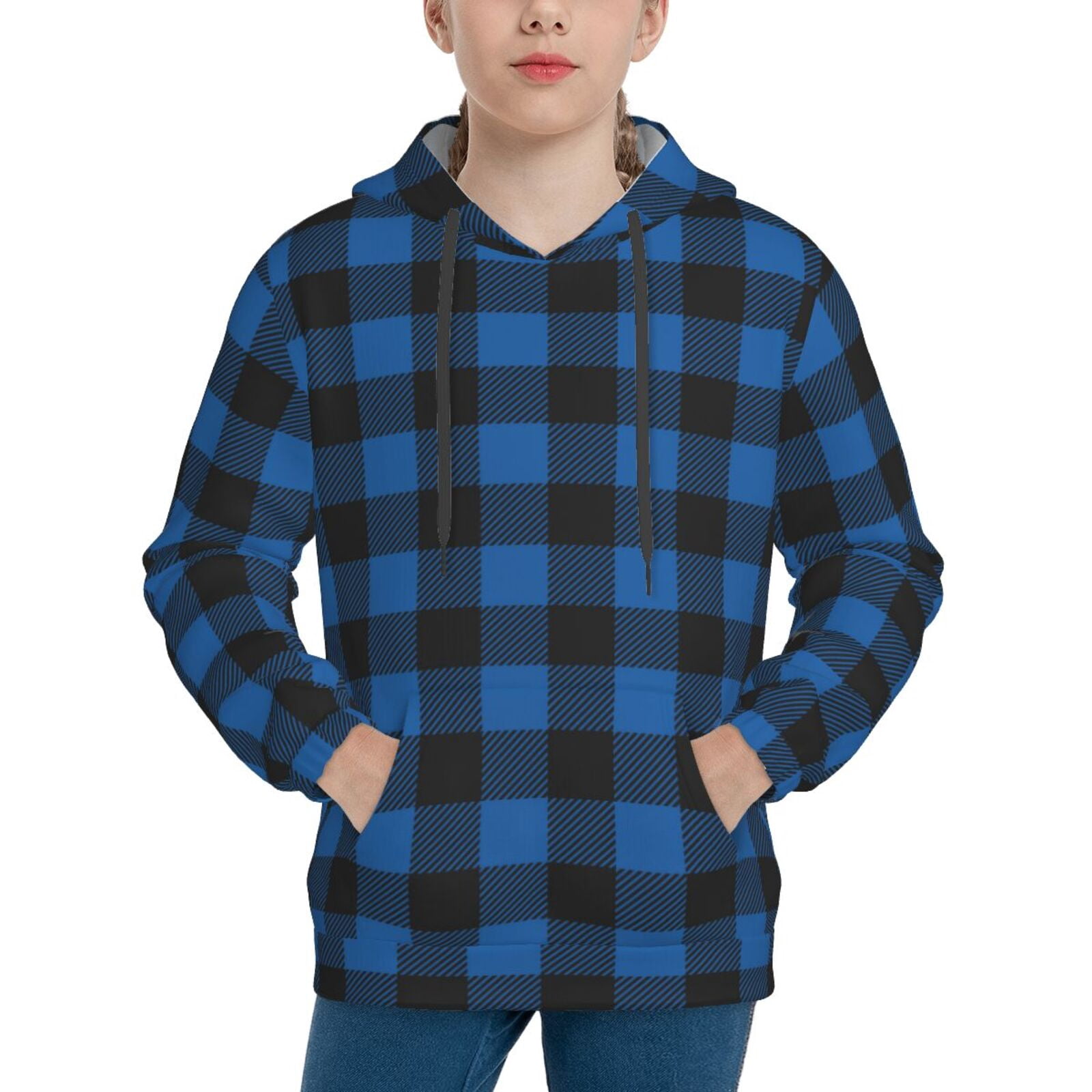 Boys Blue Hooded Sweatshirt