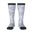 thumbnail image 1 of Balery Blue Butterfly Fun Novelty Socks Men'S Women'S Crew Socks Funny Crazy Novelty Socks Quirky And Cool Socks, 1 of 9