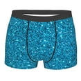 thumbnail image 1 of Balery Blue Glitter Men's Boxer Briefs, Soft and Breathable Cotton Underwear with nylon Waistband-X-Large, 1 of 9