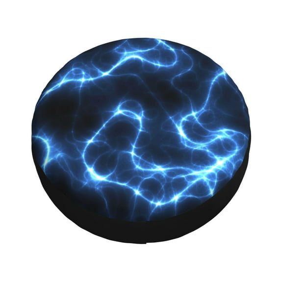 Balery Blue Lightning Tire Covers - Tough Tire Wheel Protector for Truck, SUV, Trailer, Camper, RV -17 inch