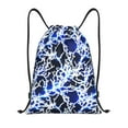 thumbnail image 1 of Balery Blue Lightning2 Pattern Drawstring Backpack Bag Sport Gym Sackpack Cinch Bags Pattern Drawstring Backpack Bag Sport Gym Sackpack Cinch Bags -Small, 1 of 6
