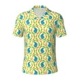 thumbnail image 1 of Balery Blue Rabbit Printed Men’s Short Sleeve Polo Shirt, Midweight Men's Shirt,Golf Polo shirts -Medium, 1 of 9