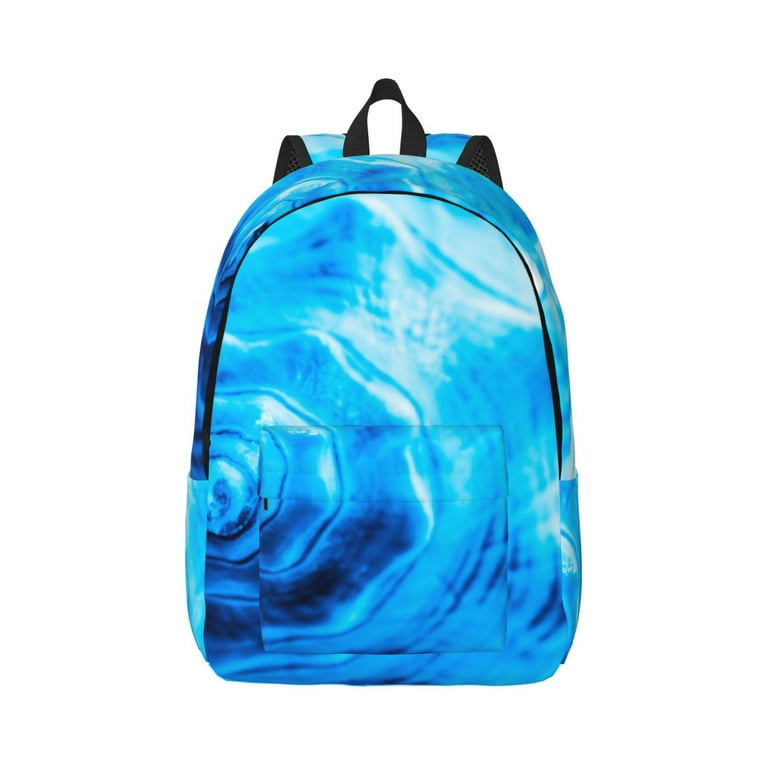 Balery Blue Shell Vintage Canvas Backpack for Men and Women - Main Image