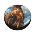 thumbnail image 1 of Balery Blue Sky White Cloud Eagle Tire Covers - Tough Tire Wheel Protector for Truck, SUV, Trailer, Camper, RV -14 inch, 1 of 8