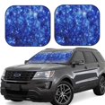 thumbnail image 1 of Balery Blurred Star Snow Christmas Sun Shield 2 Pack For Car Front Windows Foldable Sun Visor Protector Blocks Max Uv Rays And Keeps Your Vehicle Cool For Most Sedans Suv Truck, 1 of 7
