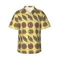 thumbnail image 1 of Balery Bohemia Print Men's Hawaiian Shirts Short Sleeve Beach Shirt Relaxed Fit Vacation Button Down Shirts-Small, 1 of 9