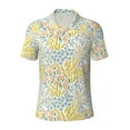 thumbnail image 1 of Balery Boho Printed Men’s Short Sleeve Polo Shirt, Midweight Men's Shirt,Golf Polo shirts -Medium, 1 of 8