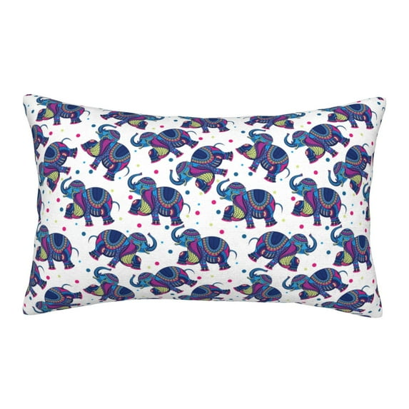 Balery Boho elephant Pattern Bedding Queen Pillow Cases - Envelope Closure - Soft Brushed Microfiber Fabric - Shrinkage and Fade Resistant Pillow Cases-20"x30"