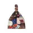 Balery Bottle Glass Red Wine Pattern Baby Beanie, Knotted Baby Hat