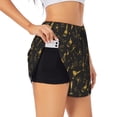 thumbnail image 1 of Balery Bottles Pattern Women's Running Shorts with Liner 2 Pockets Elastic Workout Athletic Gym Yoga Shorts-XX-Large, 1 of 7