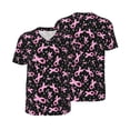 thumbnail image 1 of Balery Breast Cancer Awareness (2) Baseball Jersey for Men Casual Button Down Shirts Short Sleeve Active Team Sports Uniform-XX-Large, 1 of 9
