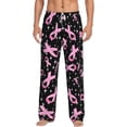 thumbnail image 1 of Balery Breast Cancer Awareness (2) print Men's Pajama Pants,Ultra Lightweight Pjs,Lounge Pant-Small, 1 of 9