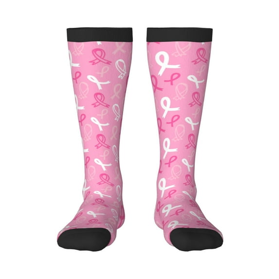 Balery Breast Cancer Awareness (3) Fun Novelty Socks Men'S Women'S Crew Socks Funny Crazy Novelty Socks Quirky And Cool Socks