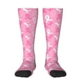thumbnail image 1 of Balery Breast Cancer Awareness (3) Printed Novelty Socks Men's Women's Crew Socks Sports Socks Knee High Socks Cotton Socks Quirky and Cool Socks, 1 of 1