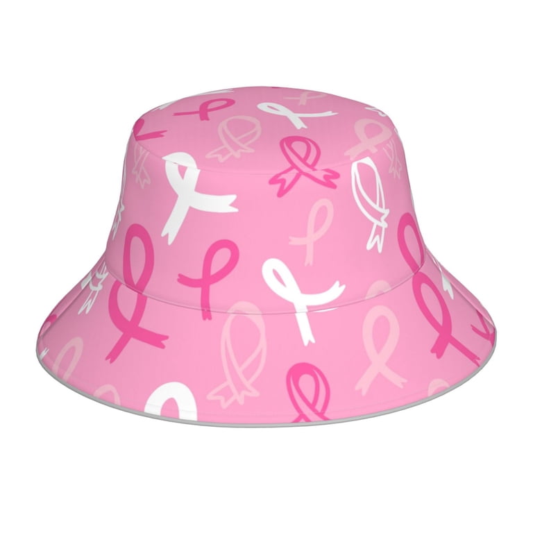 Balery Breast Cancer Awareness Unisex Cotton Bucket Hat, UPF  display picture 3