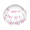 thumbnail image 1 of Balery Breast Cancer Awareness (4) Shower Caps, Double Layer Waterproof Shower Cap, Double Layers Reusable Shower Cap With Soft Comfortable For Long Thick Hair Soft Bath Shower Hair Caps, 1 of 9