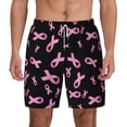 thumbnail image 1 of Balery Breast Cancer Awareness Mens Swim Trunks Swim Shorts for Men Quick Dry Inseam Beach Shorts with Compression Liner Pocket-XX-Large, 1 of 9