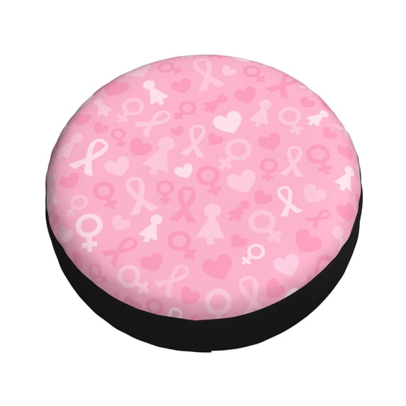 Balery Breast Cancer Awareness Tire Covers - Tough Tire Wheel Protector for Truck, SUV, Trailer, Camper, RV -16 inch