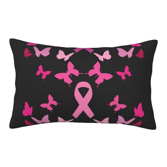 Balery Breast Cancer Bedding Queen Pillow Cases - Envelope Closure - Soft Brushed Microfiber Fabric - Shrinkage and Fade Resistant Pillow Cases-16"x24"