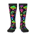 thumbnail image 1 of Balery Bright Mushrooms Fun Novelty Socks Men'S Women'S Crew Socks Funny Crazy Novelty Socks Quirky And Cool Socks, 1 of 9
