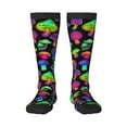 thumbnail image 1 of Balery Bright Mushrooms Fun Novelty Socks Men'S Women'S Crew Socks Funny Crazy Novelty Socks Quirky And Cool Socks, 1 of 9