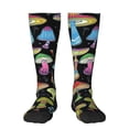 thumbnail image 1 of Balery Bright Mushrooms Fun Novelty Socks Men'S Women'S Crew Socks Funny Crazy Novelty Socks Quirky And Cool Socks, 1 of 9