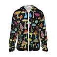 thumbnail image 1 of Balery Bright Mushrooms Men's Women's UPF 50+ Sun Protection Lightweight Hoodie Performance Long Sleeve Shirt for Fishing Running-3X-Large, 1 of 1