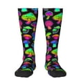 thumbnail image 1 of Balery Bright Mushrooms Printed Novelty Socks Men's Women's Crew Socks Sports Socks Knee High Socks Cotton Socks Quirky and Cool Socks, 1 of 9