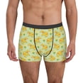 thumbnail image 1 of Balery Bright floral elephant Pattern Men's Boxer Briefs, Soft and Breathable Cotton Underwear with nylon Waistband-XX-Large, 1 of 5