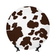 thumbnail image 1 of Balery Brown Cow Print Bone China Decorative Plate Ceramic Dinner Plates Art Crafts with Display Stand-6in, 1 of 6
